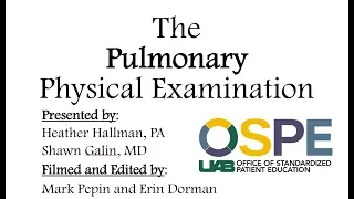 The Pulmonary Physical Examination