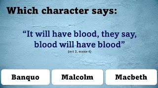 🗡️Macbeth Quiz👑  | For fun & study | 🩸Facts | Literary Devices | Quotes | Year 12 External Exams