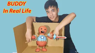 Funny Game Kick the Buddy in Real Life | Cardboard DIY