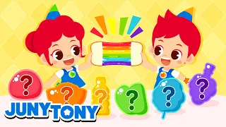 [𝗕𝗲𝗿𝘁𝘂𝗿𝘂𝘁-𝘁𝘂𝗿𝘂𝘁] Makan Permen Pelangi | Kartun Anak | JunyTony Bahasa Indonesia