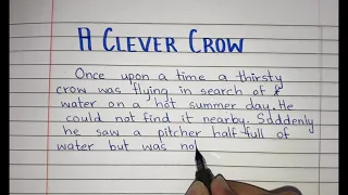 The Clever Crow | Short story | Easy and simple story writing