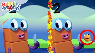 Spot the Difference Challenge! | Night-time in Numberland | Learn to Count | @Numberblocks