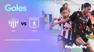 Junior vs. América de Cali (goles) Liga Femenina BetPlay Dimayor 2023 | Fecha 14