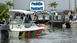 Getting To The Dock The Hard Way!! | Miami Boat Ramps | Black Point Marina