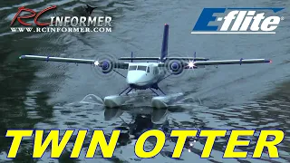 E-flite Twin Otter 1.2m confined area Seaplane Demo By: RCINFORMER