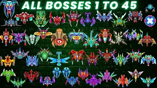 Galaxy Attack Alien Shooter | Boss Mode Level 1 To 45 | All Bosses Gameplay | Zambario Gamer