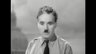 Величайшая речь Чарли Чаплина в сатирическом фильме "Великий диктатор" - 1940 г.