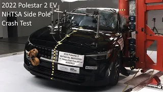 2021-2024 Polestar 2 EV NHTSA Side Pole Crash Test