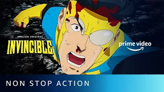 Invincible - Non Stop Action | Steven Yeun, J.K. Simmons | Amazon Prime Video