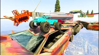 GTA 5 RC Bandito Parkour Stunt Race with Modded Arena War Props