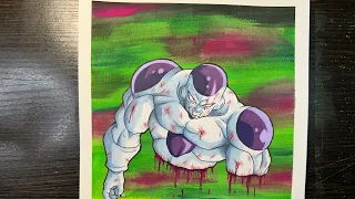 Drawing Frieza Cut in Half!!! | DBZ