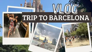 Vlog - Trip to Barcelona, first day, Sagrada Familia, Beach Fun, Crazy Sofa & Jetski, Indian Food