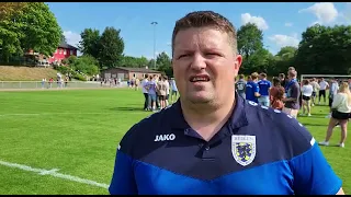 HEIMSPIEL - BW Beelen - Trainer Stefan Bruns nach dem Aufstieg