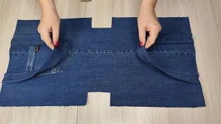 ⭐️ It’s very easy to sew a bag from old jeans