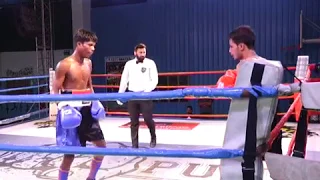 Satnam vs Vikas at the Punch Boxing Night 3