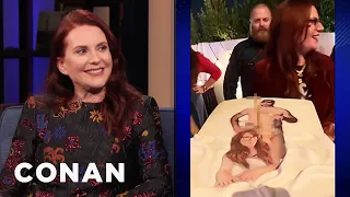 Megan Mullally’s Provocative Birthday Cake | CONAN on TBS