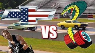 1970 Torino Super Cobra Jet vs 1972 Chevelle Heavy Chevy - STOCK DRAG RACE