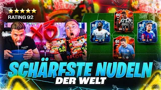 Wer muss SCHÄRFSTE NUDELN der WELT ESSEN🔥🔥Fut Draft CHALLENGE EA FC 24 !!