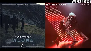 I'm a Bad Liar and I became Alone [Flipped Mashup] - Alan Walker & Imagine Dragons (500 Subscriber?)