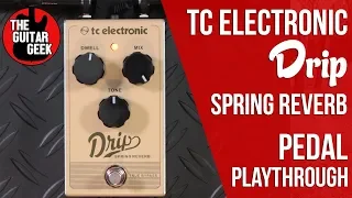 TC Electronic Drip Spring Reverb - Pedal Playthough SURF IN A BOX