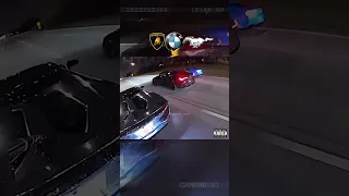 😈Aventador vs 💀M4 vs Chevrolet Camaro  ZL1 (Not a mustang)🥶#bmw #lamborghini #camaro #race