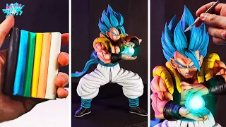 MI ESCULTURA DEFINITIVA!😱| Como hacer a GOGETA SSJ BLUE con PLASTILINA ESCOLAR | Dragon Ball