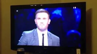 Xfactor Rhylan insults Gary Barlow about his weight.