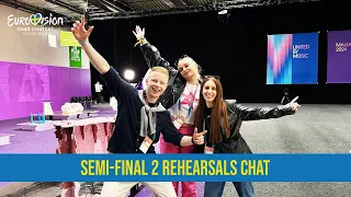 SEMI FINAL 2 REHEARSAL CHAT FROM PRESS ROOM