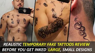 I GOT 26 Tattoos In 1 day! Realistic Fake Tattoos Review, How to Put on Temporary Tattoo stickers