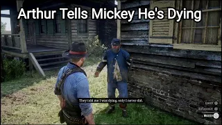 Mickey's Reaction When Arthur Tells him That He's Dying - RDR2