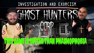 THIS GAME IS BETTER THAN PHASMOPHOBIA {ghost hunters corp} #spooktober #phasmophobia #indiegame