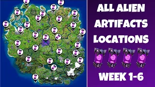 Fortnite All 29 Alien Artifacts Locations Guide (Week 1-6)