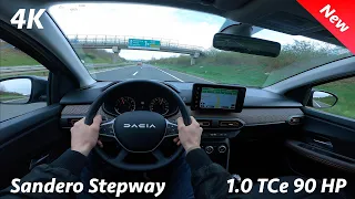 Dacia Sandero Stepway 2023 POV Test drive in 4K (1.0 TCe 90 HP, 6-speed manual)