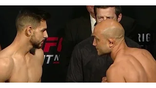 BJ Penn vs Yair Rodriguez UFC Fight Night Weigh-In   (Main Event)