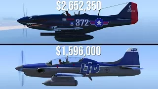 GTA 5 - P-45 Nokota Vs Rogue ($2,652,350 Vs $1,596,000)