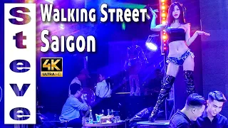 Ho Chi Minh City Nightlife (4K) Bui Vien Walking Street at Night