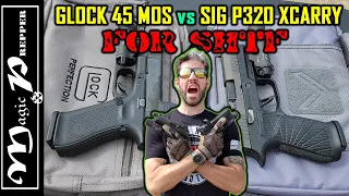 The 2 Best Pistols For SHTF | Glock 45 MOS vs Sig Sauer P320 XCarry