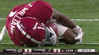 Jameson Williams leg injury vs. Georgia