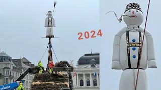 Sechseläuten 2024 Böögg Vorbereitung 15. April 2024 in Zürich 🌧 4K