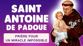 🙏 Puissante PRIÈRE à SAINT ANTOINE 🙏 pour un MIRACLE IMPOSSIBLE