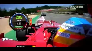 Formula 1 2013 Hamilton vs Alonso onboard