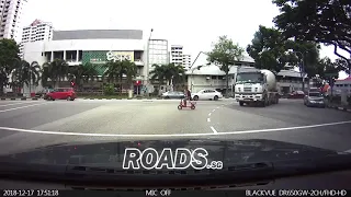 E-scooter near miss with death