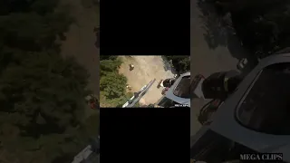 Incredible helicopter rescue caught on camera by CHP Police #crime #shorts #police #viralvideo