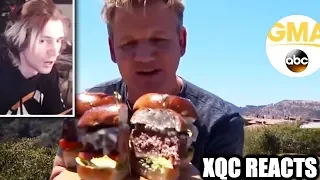 xQc Watches Gordon Ramsay Make the Perfect Burger | with Chat!