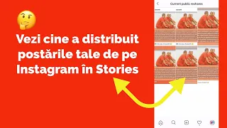 Cum vezi cine a distribuit postările tale de pe Instagram în Stories