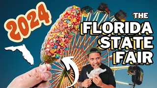 EXPLORING THE 2024 FLORIDA STATE FAIR! (EATING THE STRANGEST FAIR FOOD ON THE PLANET!)