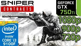 Sniper Ghost Warrior Contracts - GTX 750 ti - i3 9100f - 1080p - 900p - 720p - Gameplay Benchmark PC