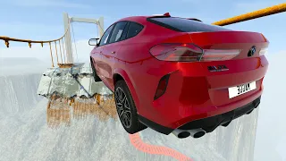 Cars vs Broken Bridge #74 BeamNG Drive Realistic Cars Crashes