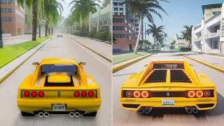 GTA Vice City 2022 Definitive Edition VS Modders Concept Comparison - Which Is Better?!