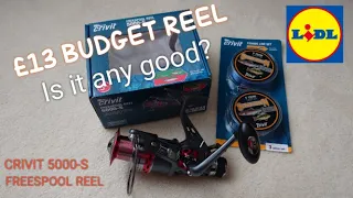 BUDGET FISHING REEL UNBOXING REVIEW FROM LIDL, (A cheap baitrunner) Is it a Bargain!!! Crivit 5000-S